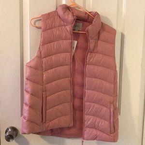 Puffy pink vest